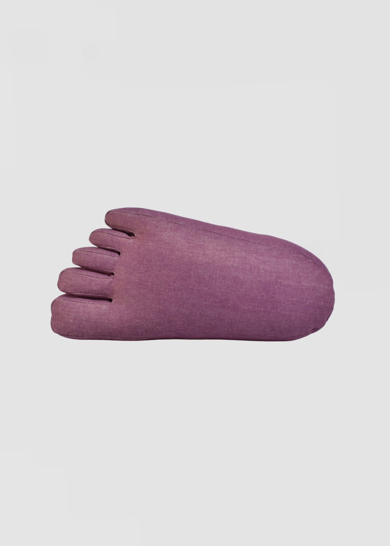 Foot Pillow in Purple Denim