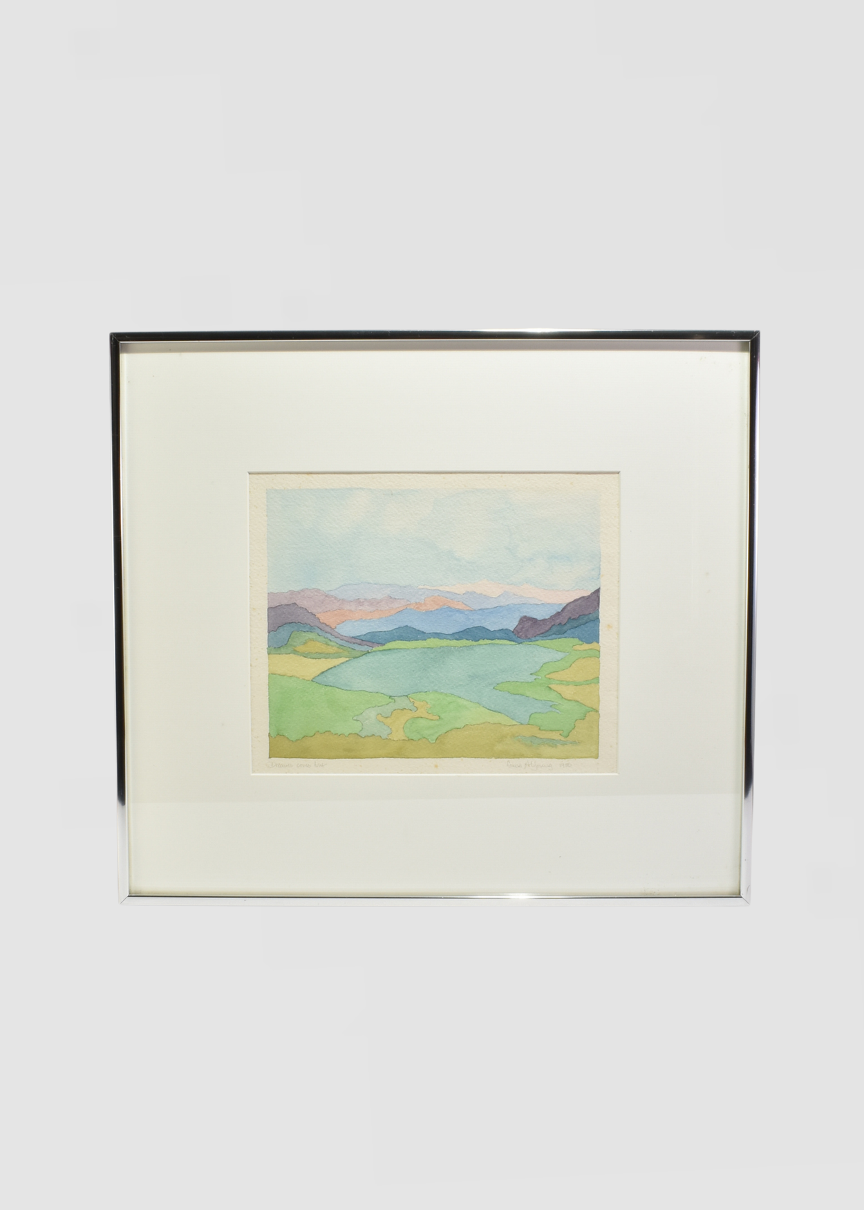 Watercolor Landscape, Framed