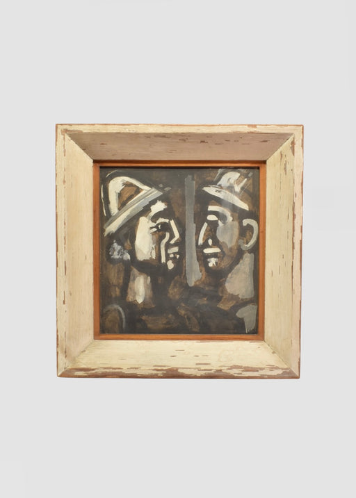 Face à Face Lithograph, Framed