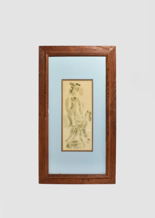 Mother and Child Lithograph, Framed