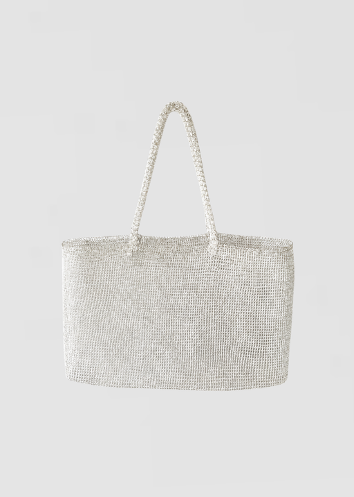 Large Handwoven Metal Tote