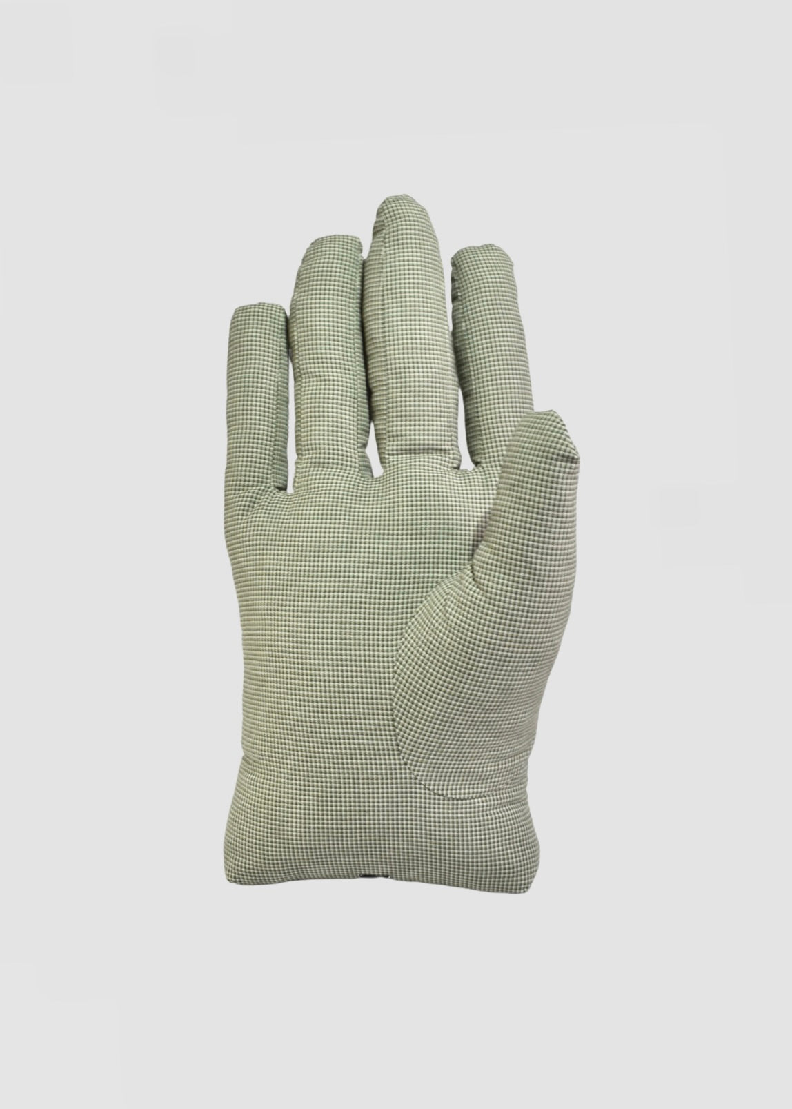Right Hand Pillow in Green Tweed