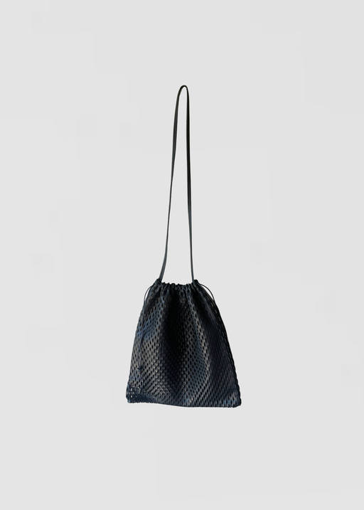Leather Net Shoulder Bag