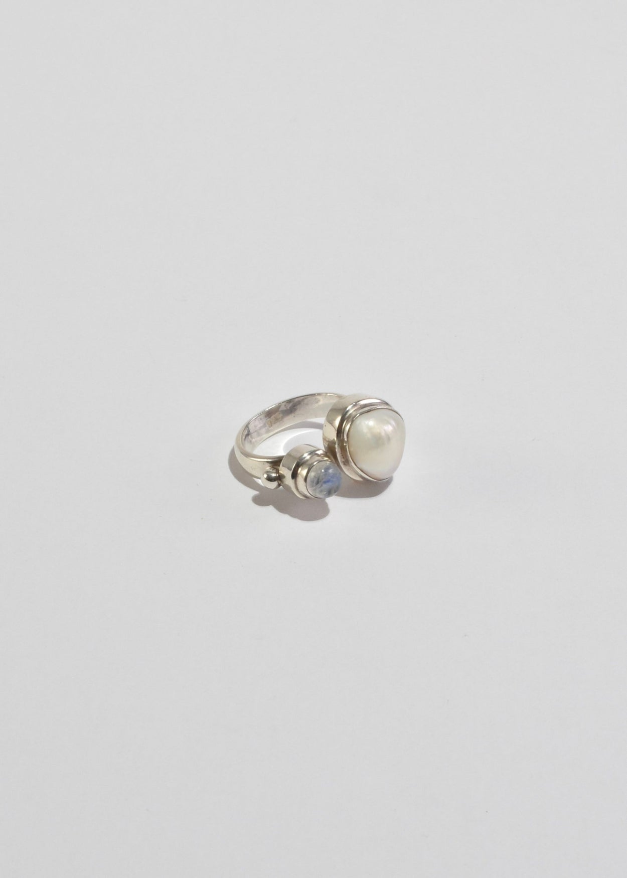Pearl Moonstone Ring