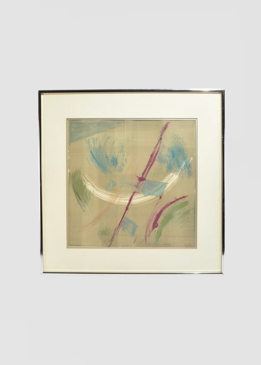 'Wind' Monoprint, Framed