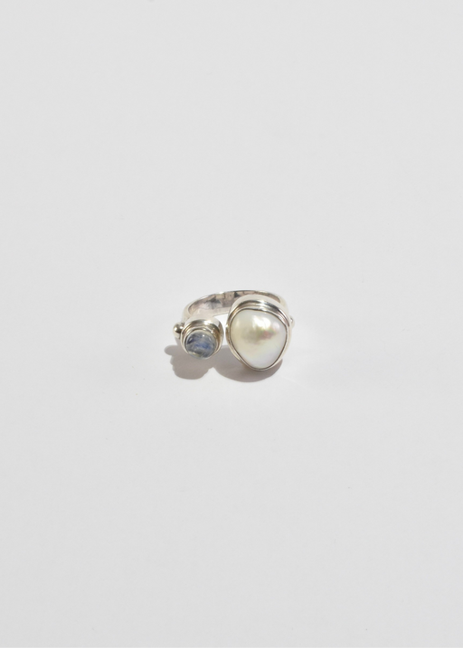 Pearl Moonstone Ring