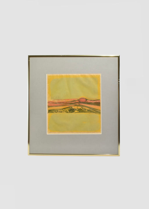 Horizon Lithograph, Framed