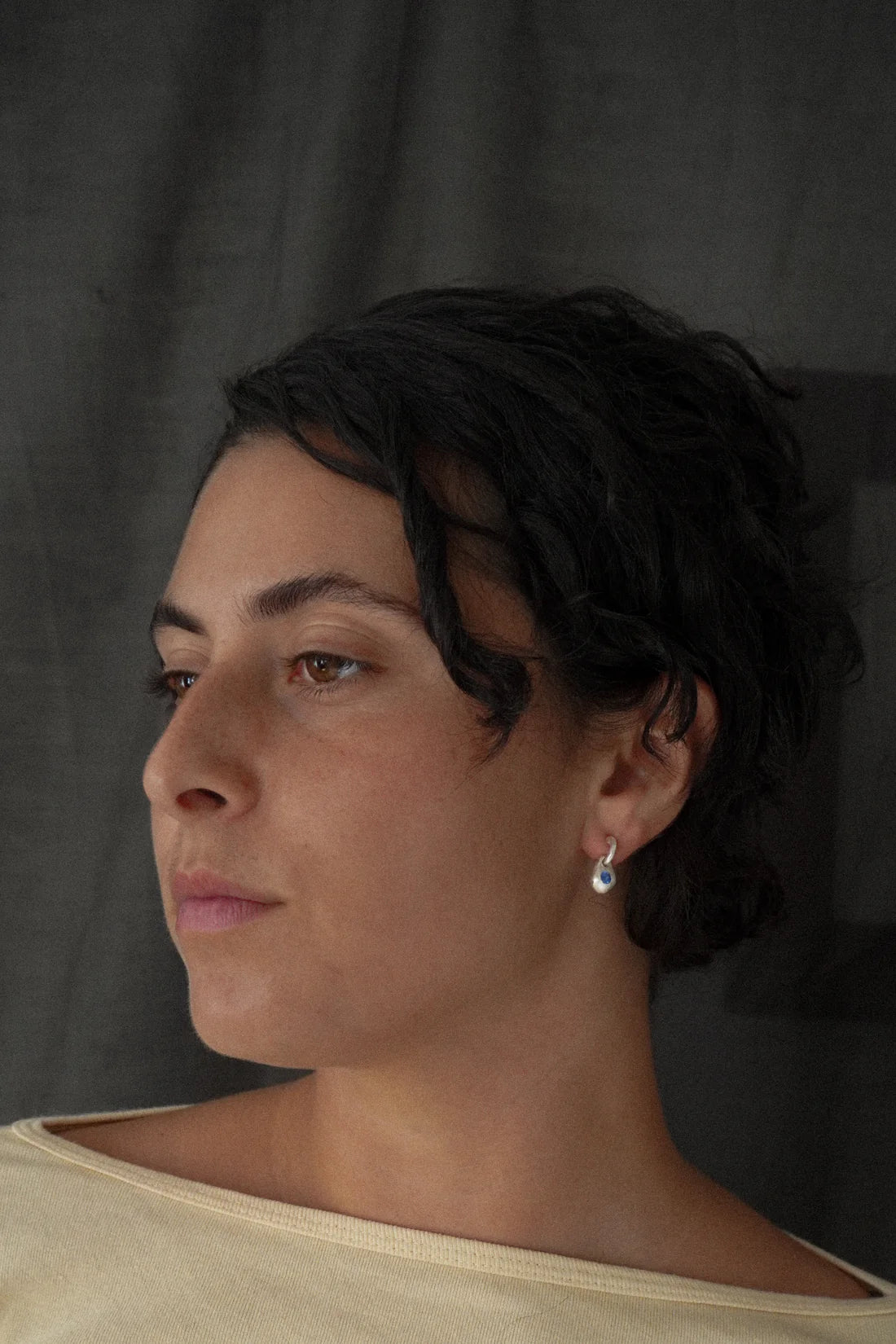 Sapphire Bosc Drop Earrings