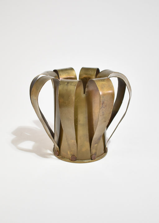 Sculptural Brass Vessel