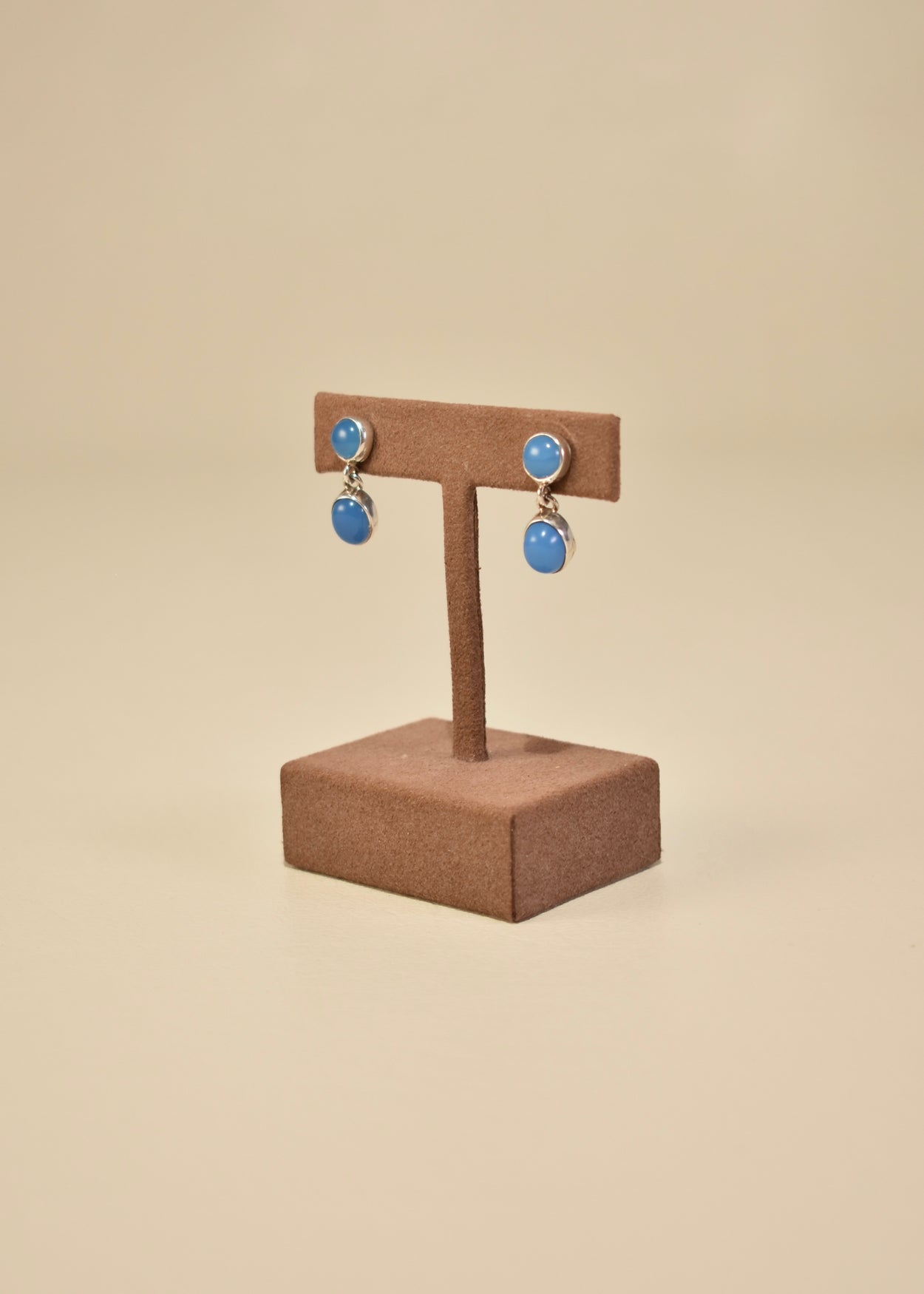 Blue Chalcedony Earrings