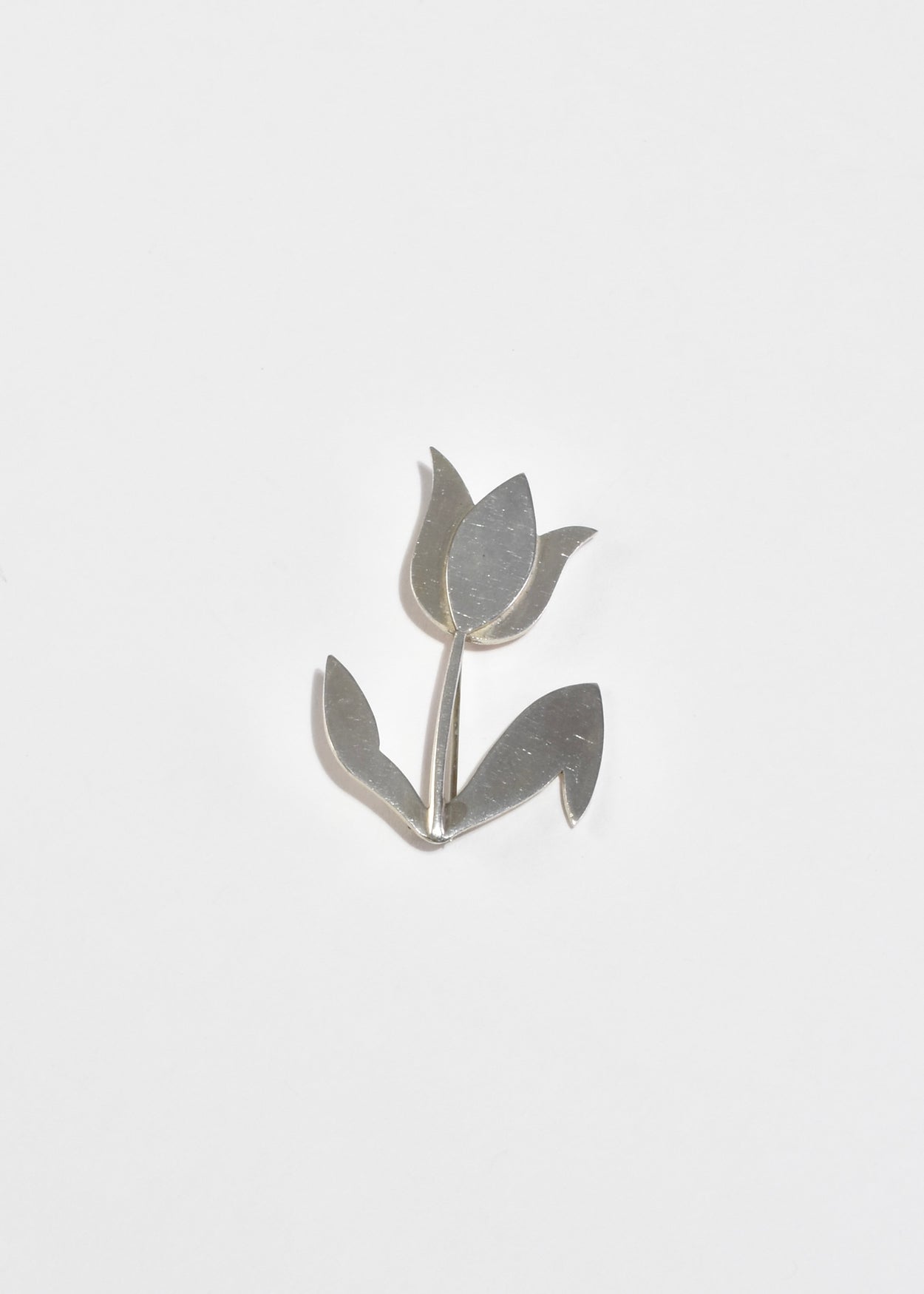 Sterling Tulip Brooch
