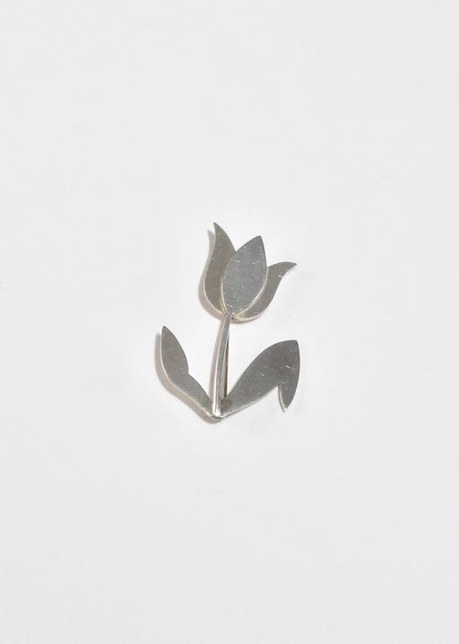Sterling Tulip Brooch
