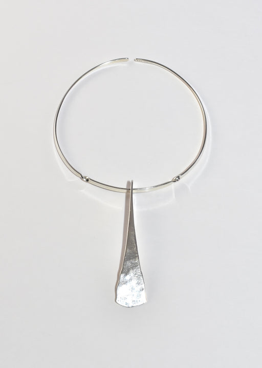 Sculptural Sterling Collar Necklace