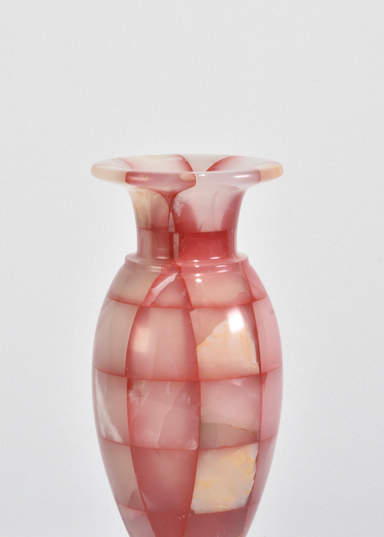 Checkered Onyx Vase