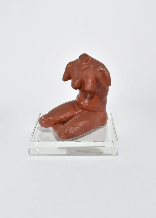 Terracotta Seated Figure Sculpture