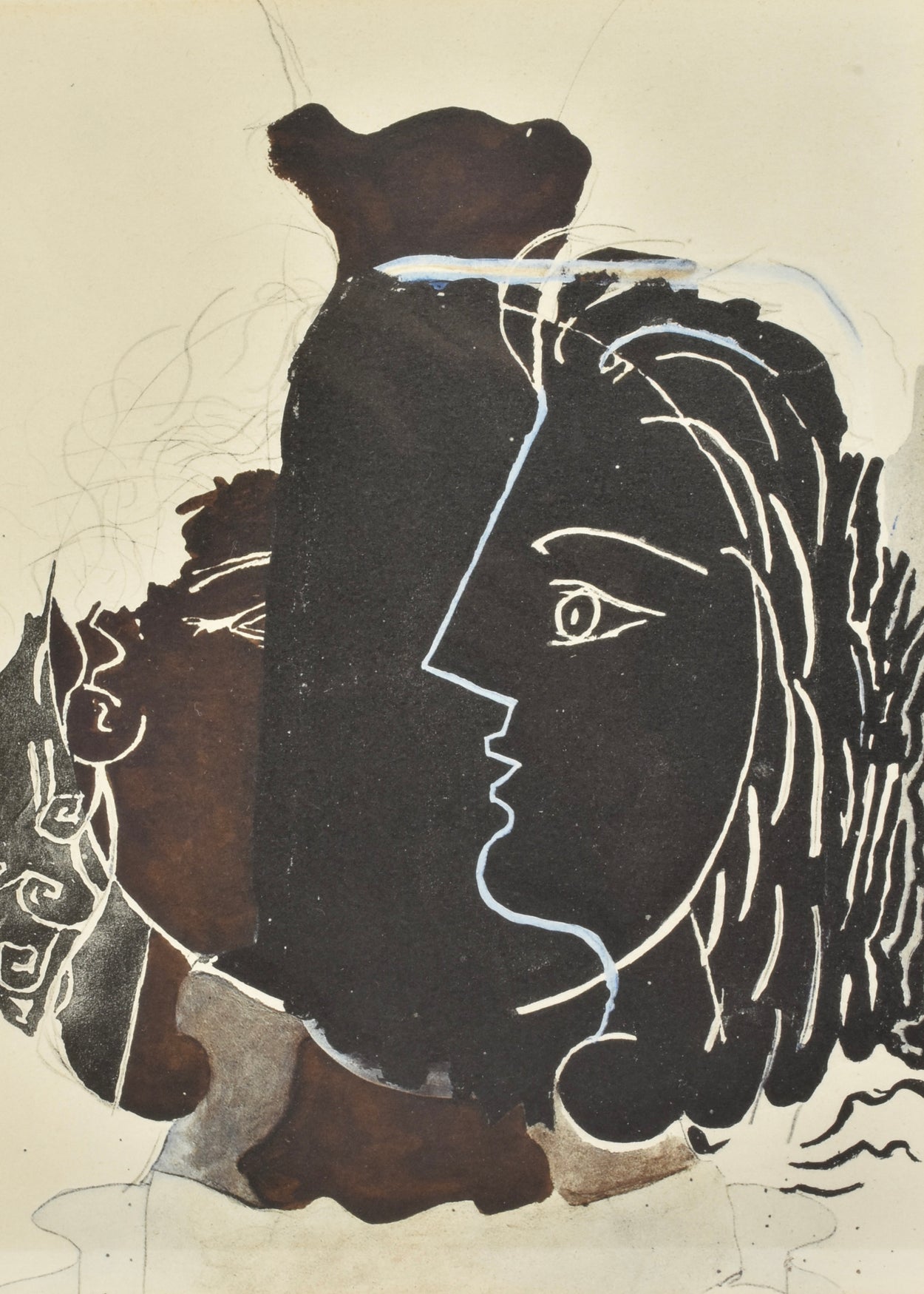 Georges Braque, Greek Profile, Framed