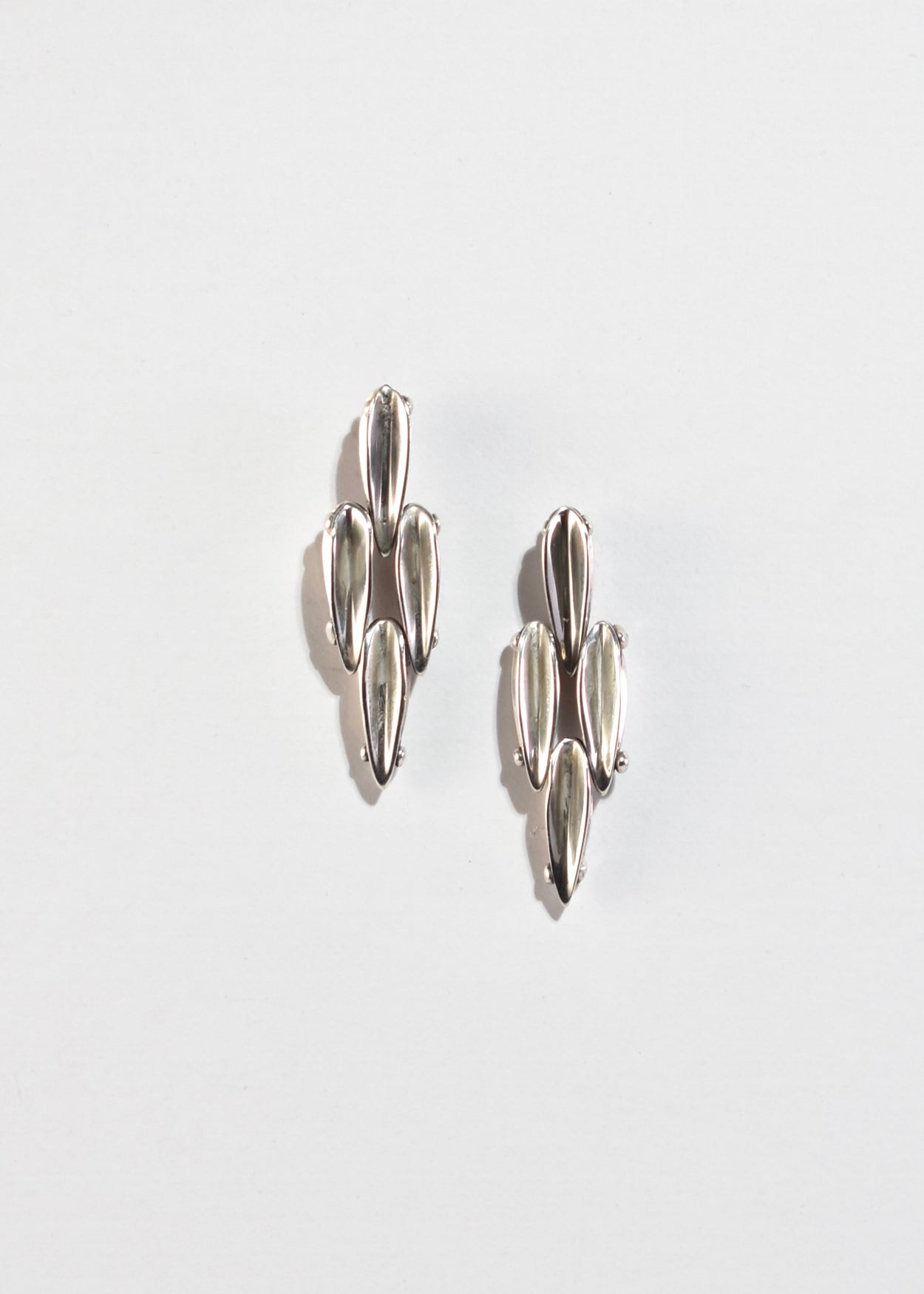 Sculptural Sterling Earrings