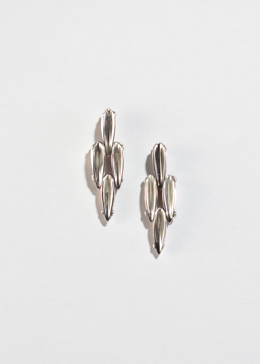 Sculptural Sterling Earrings
