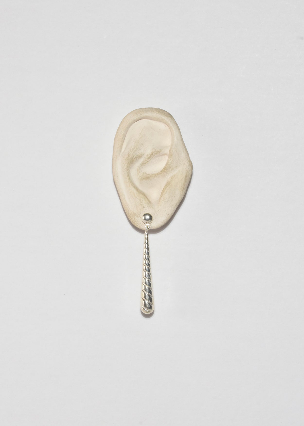 Ribbed Teardrop Earrings