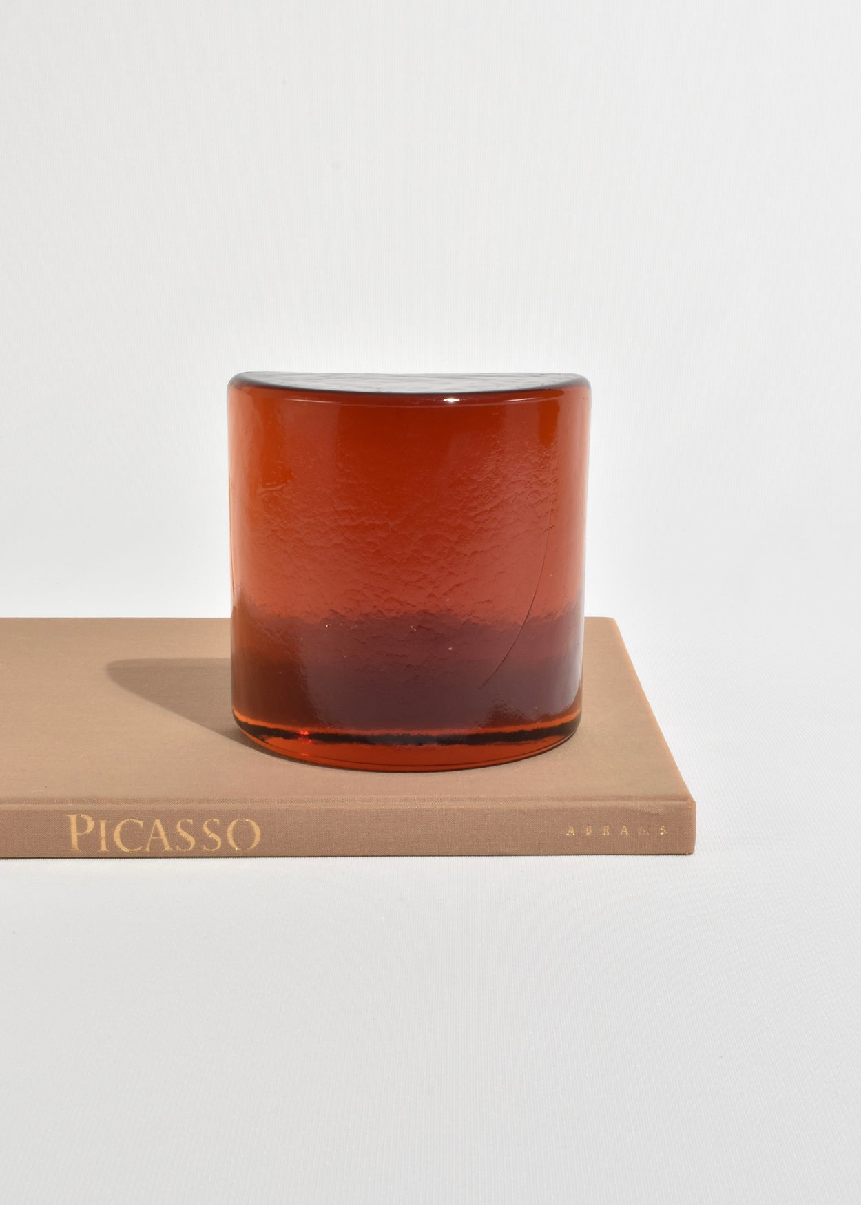 Amber Glass Bookends