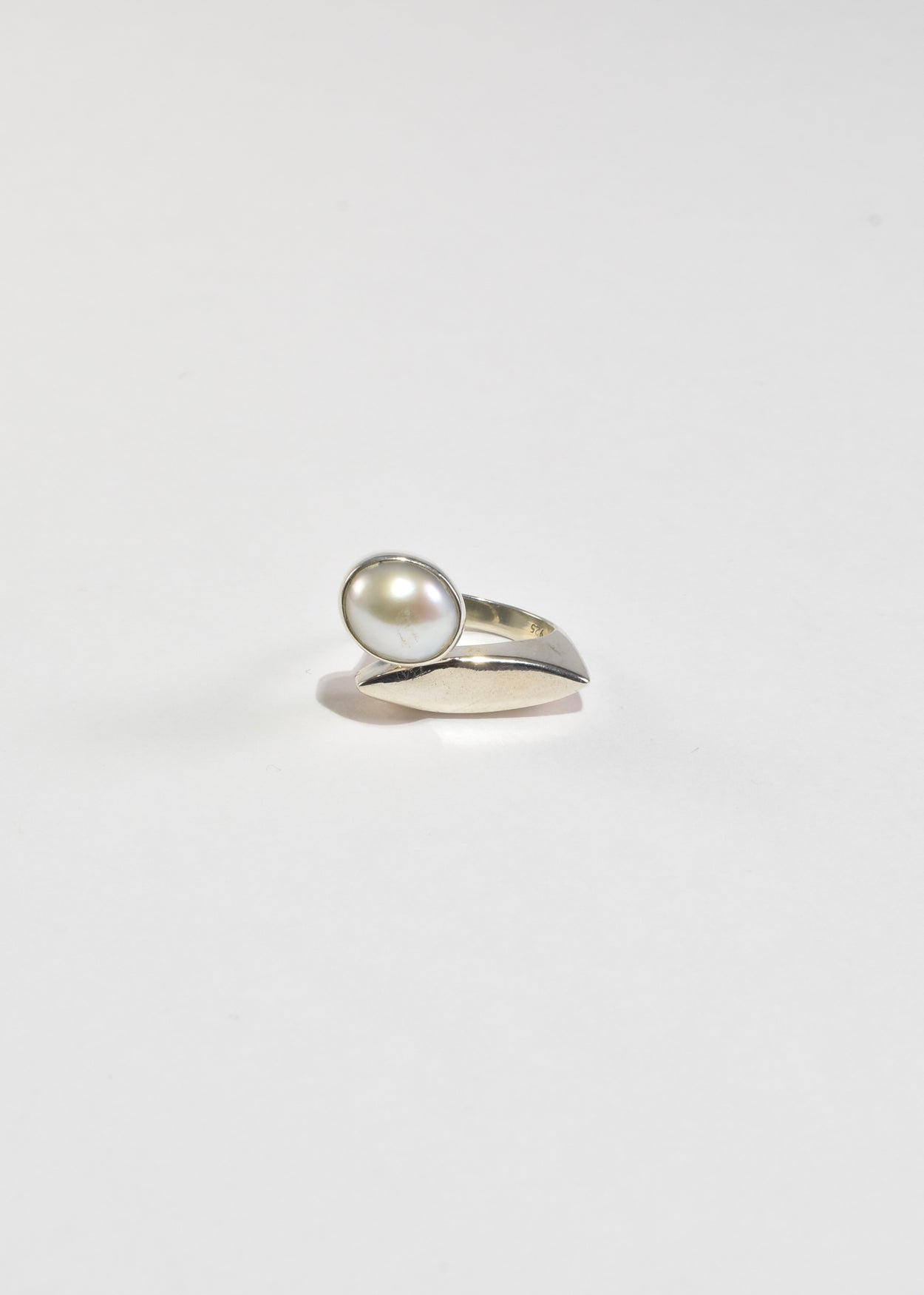 Asymmetrical Pearl Ring