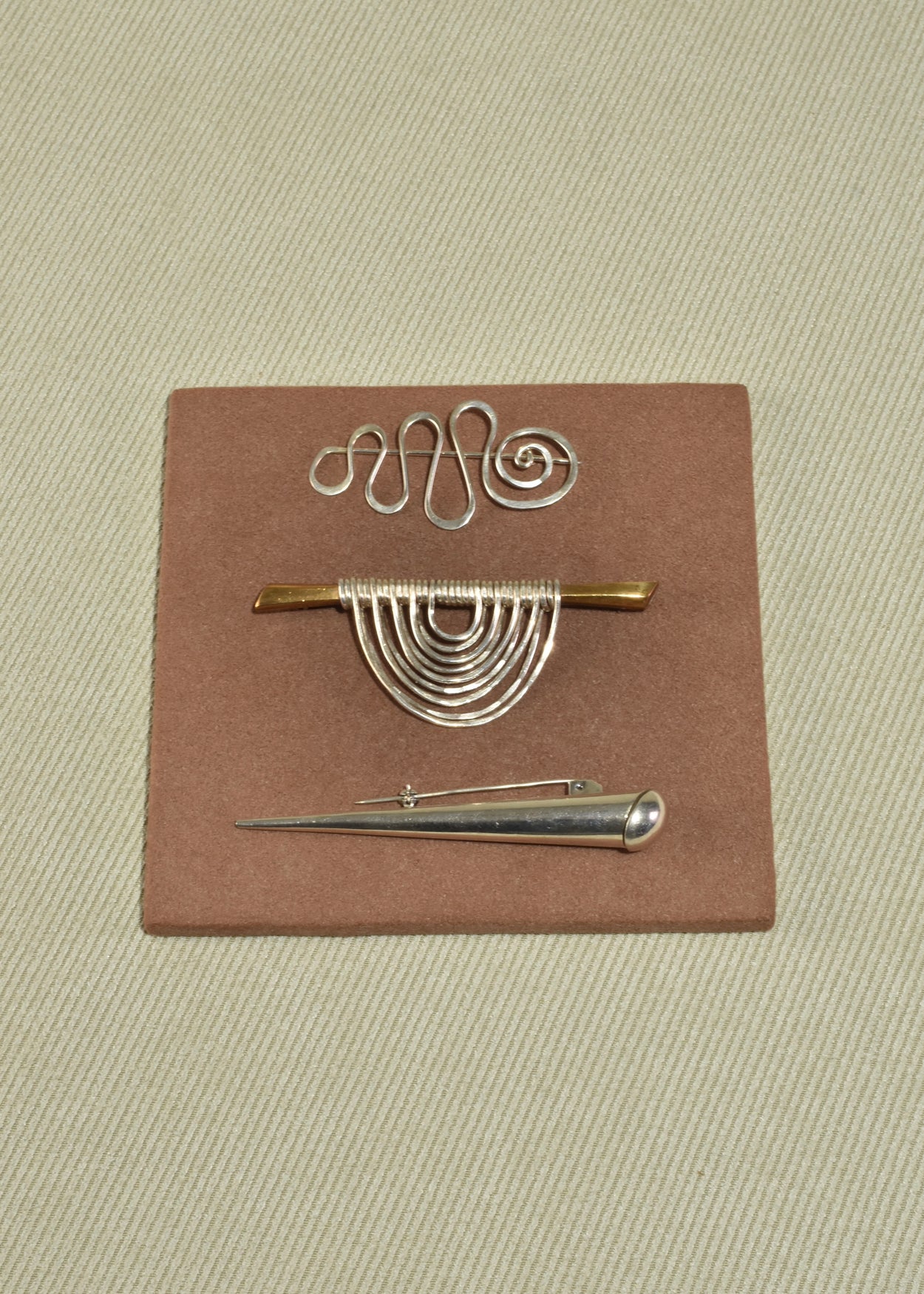 Modernist Cone Brooch