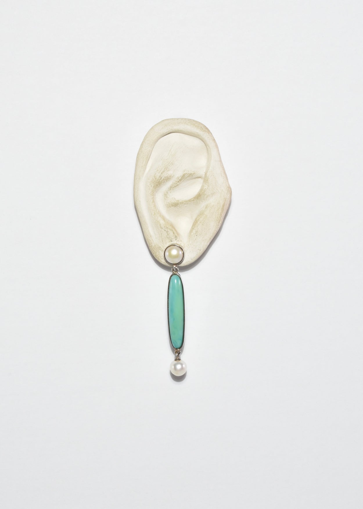 Pearl Glass Drop Earrings