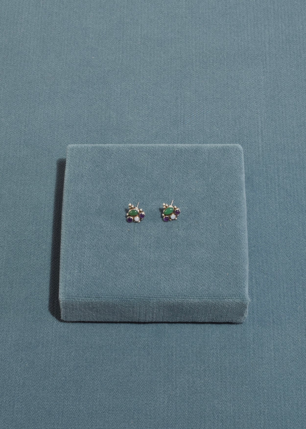 Stone Cluster Earrings