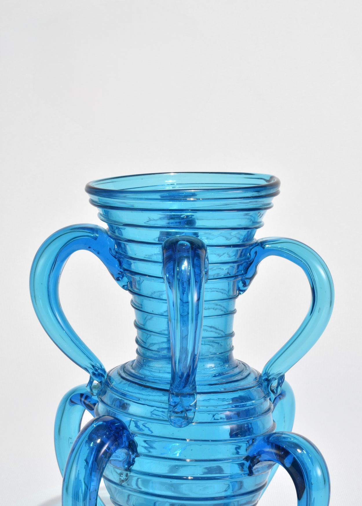Venetian Blue Glass Vase