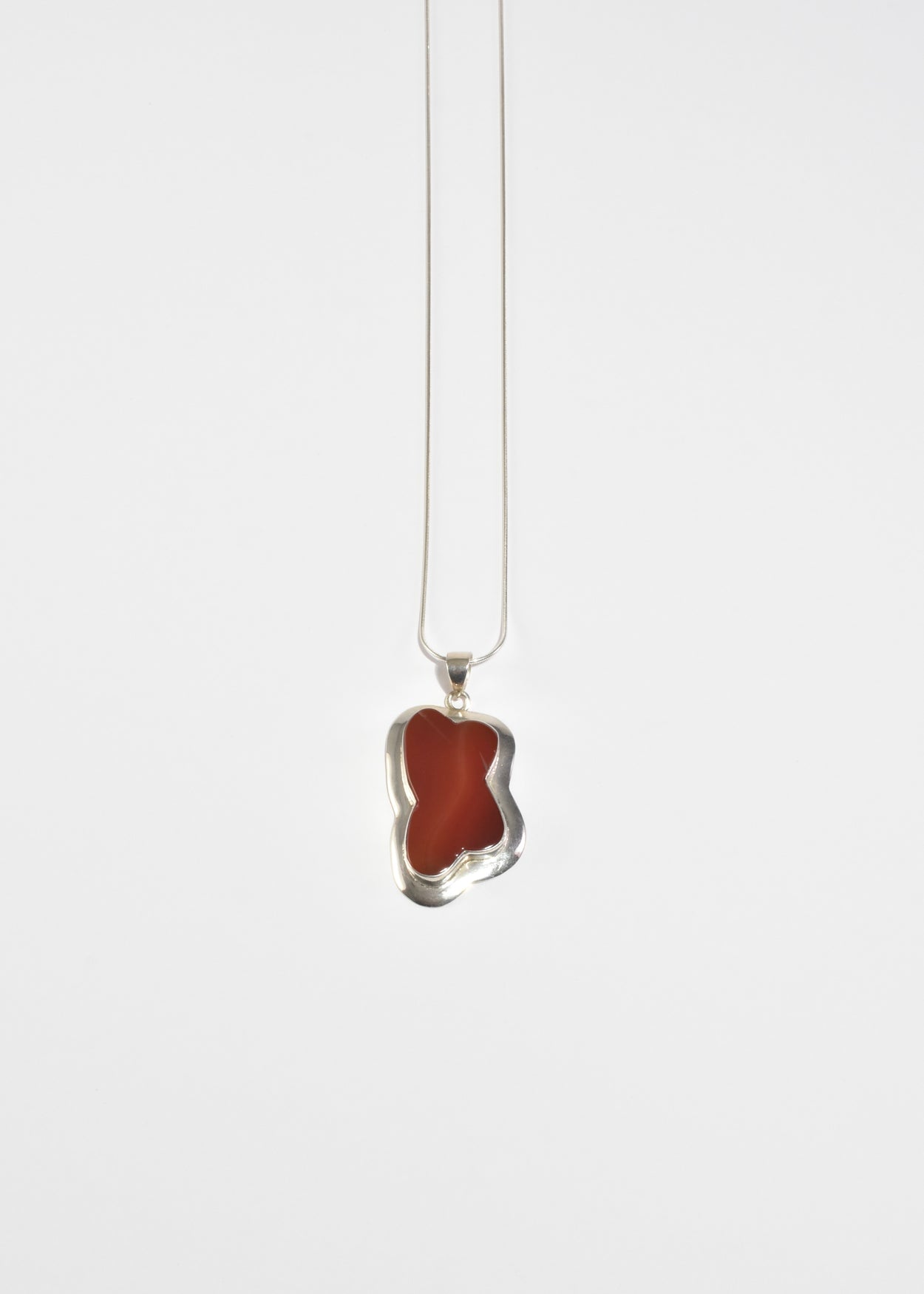 Organic Agate Pendant Necklace