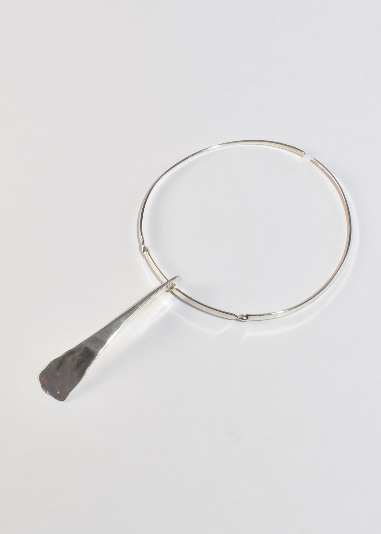 Sculptural Sterling Collar Necklace