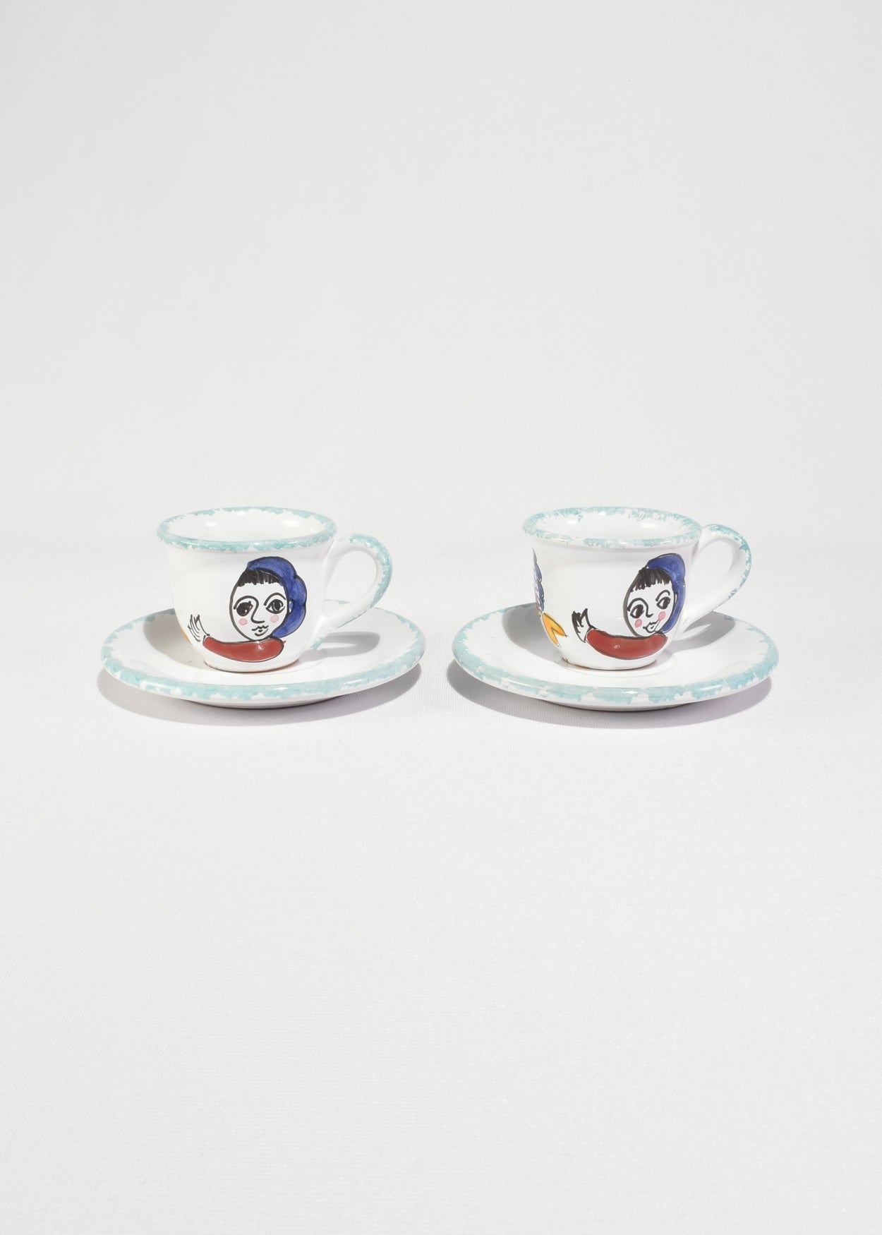 Italian Painted Espresso Set