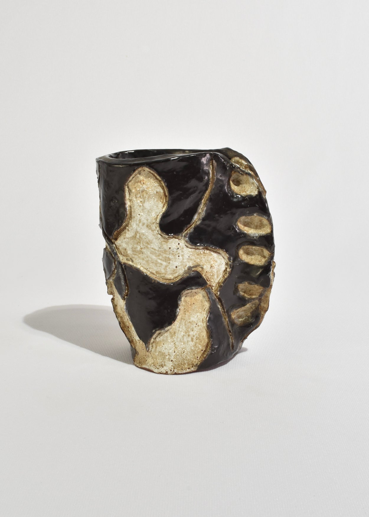 Abstract Stoneware Vessel