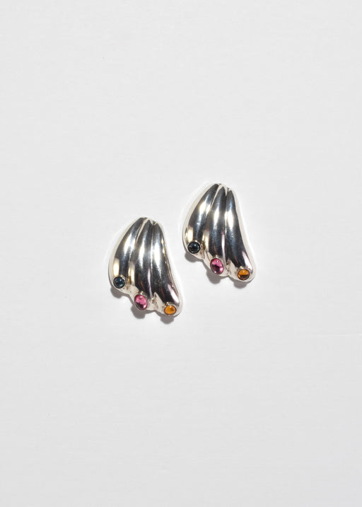 Colorful Ribbed Earrings