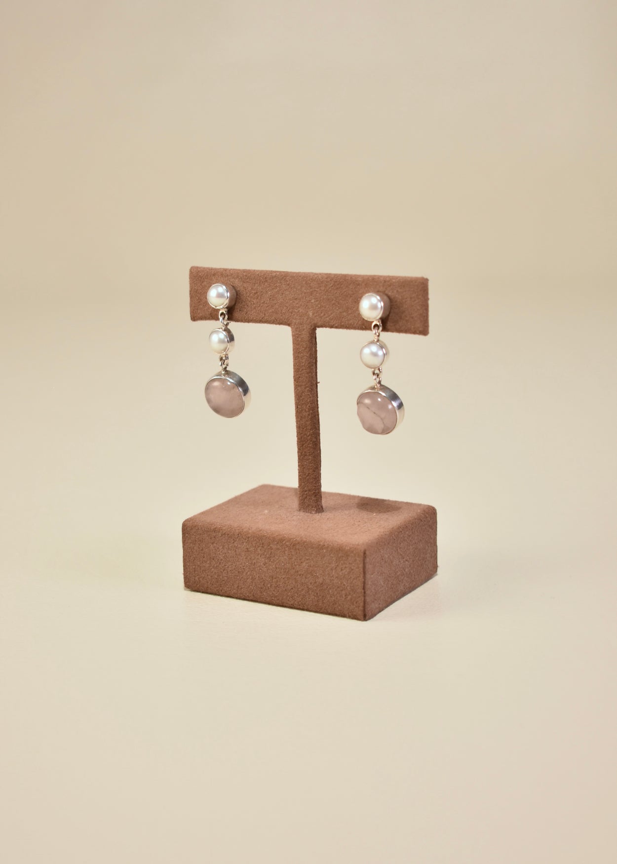 Pearl Quartz Drop Earrings