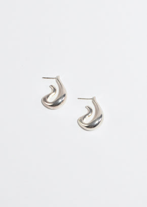 Sculptural Silver Earrings