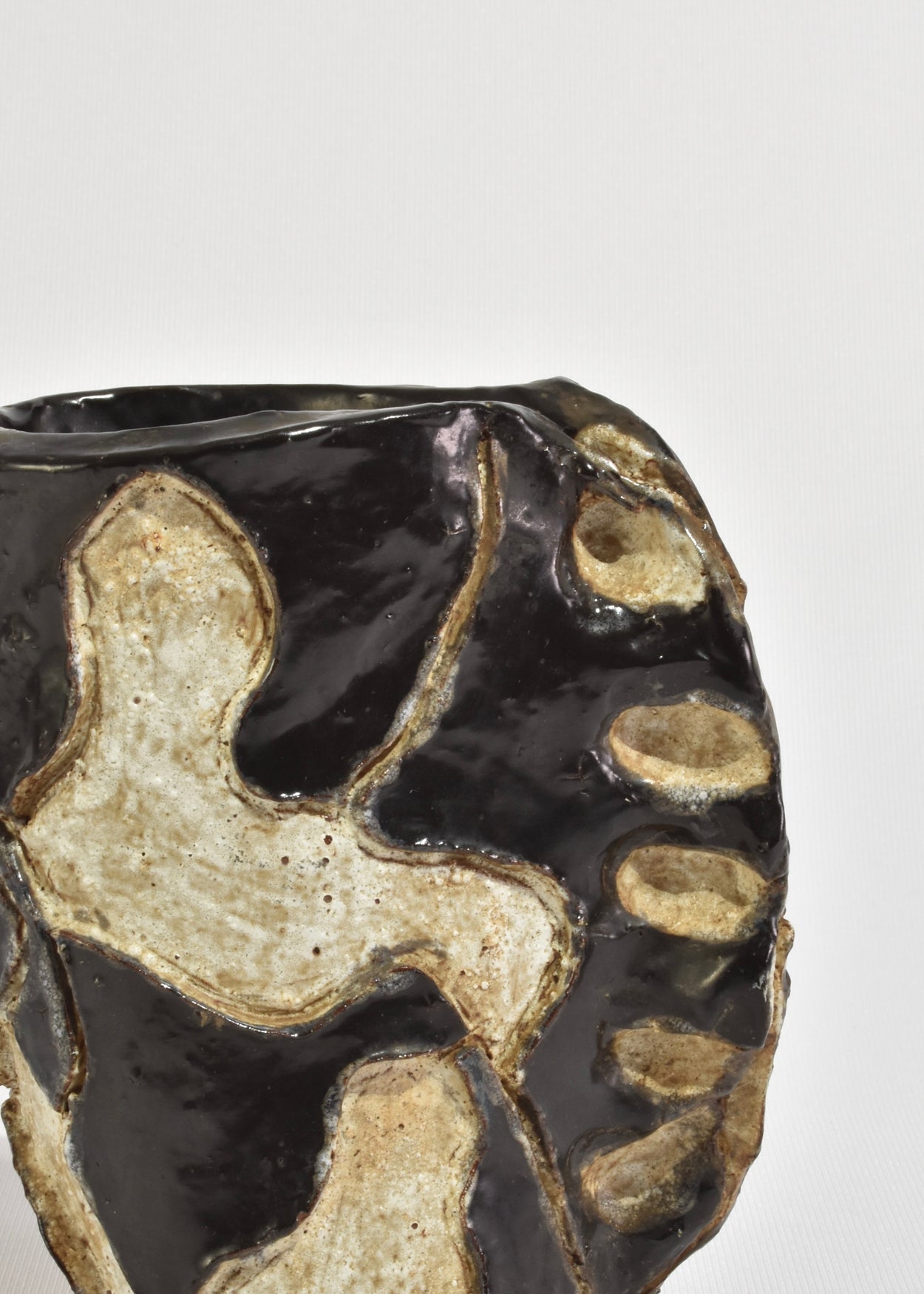 Abstract Stoneware Vessel