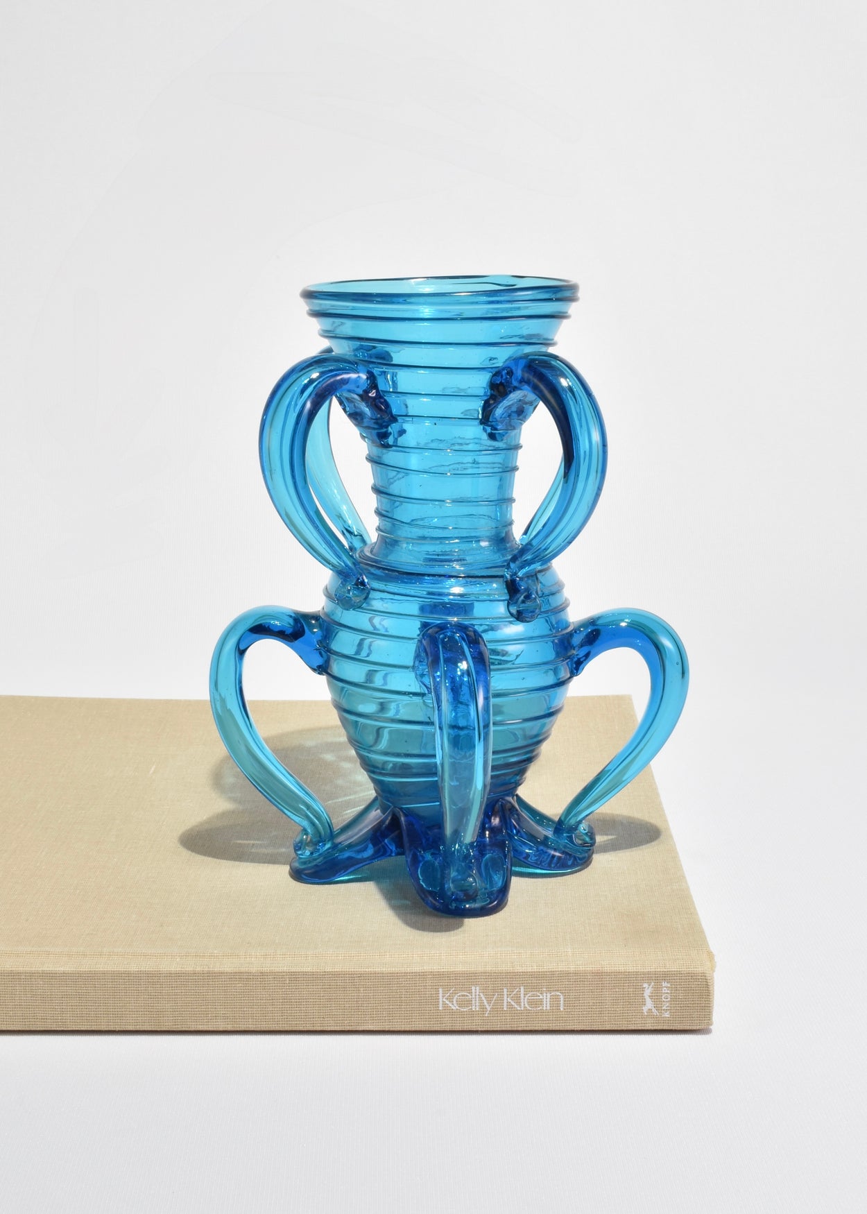 Venetian Blue Glass Vase