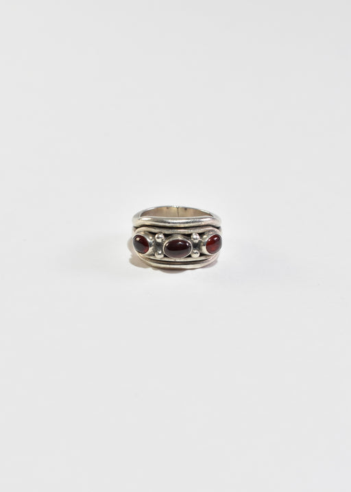Sterling Garnet Ring