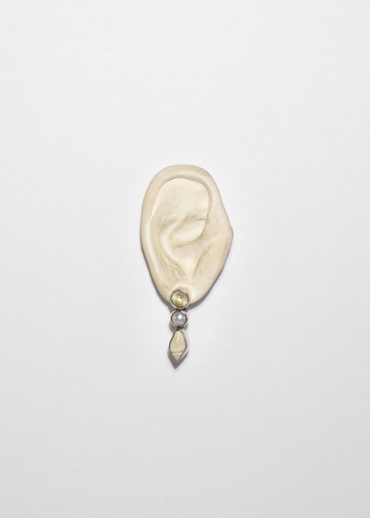 Quartz Pearl Shell Earrings