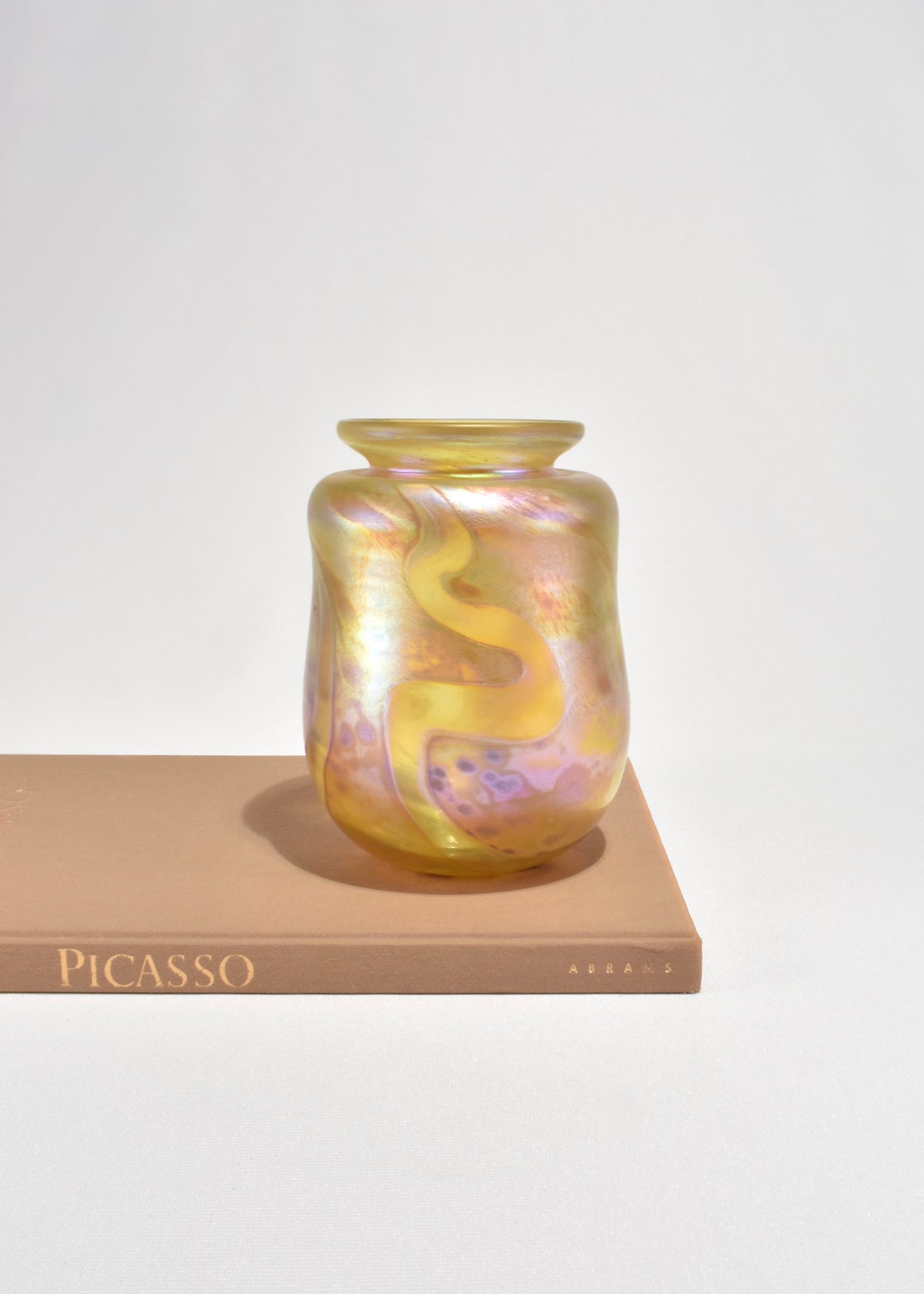 Iridescent Blown Glass Vase