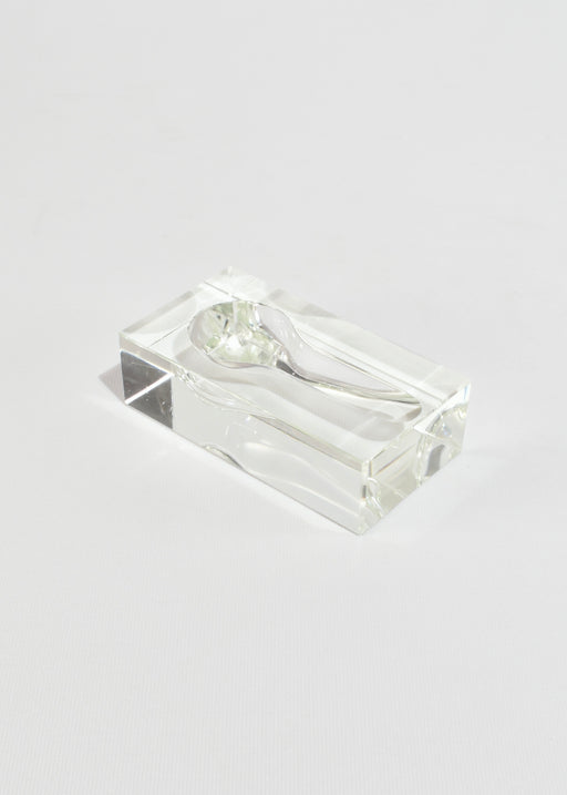 Carved Crystal Ashtray