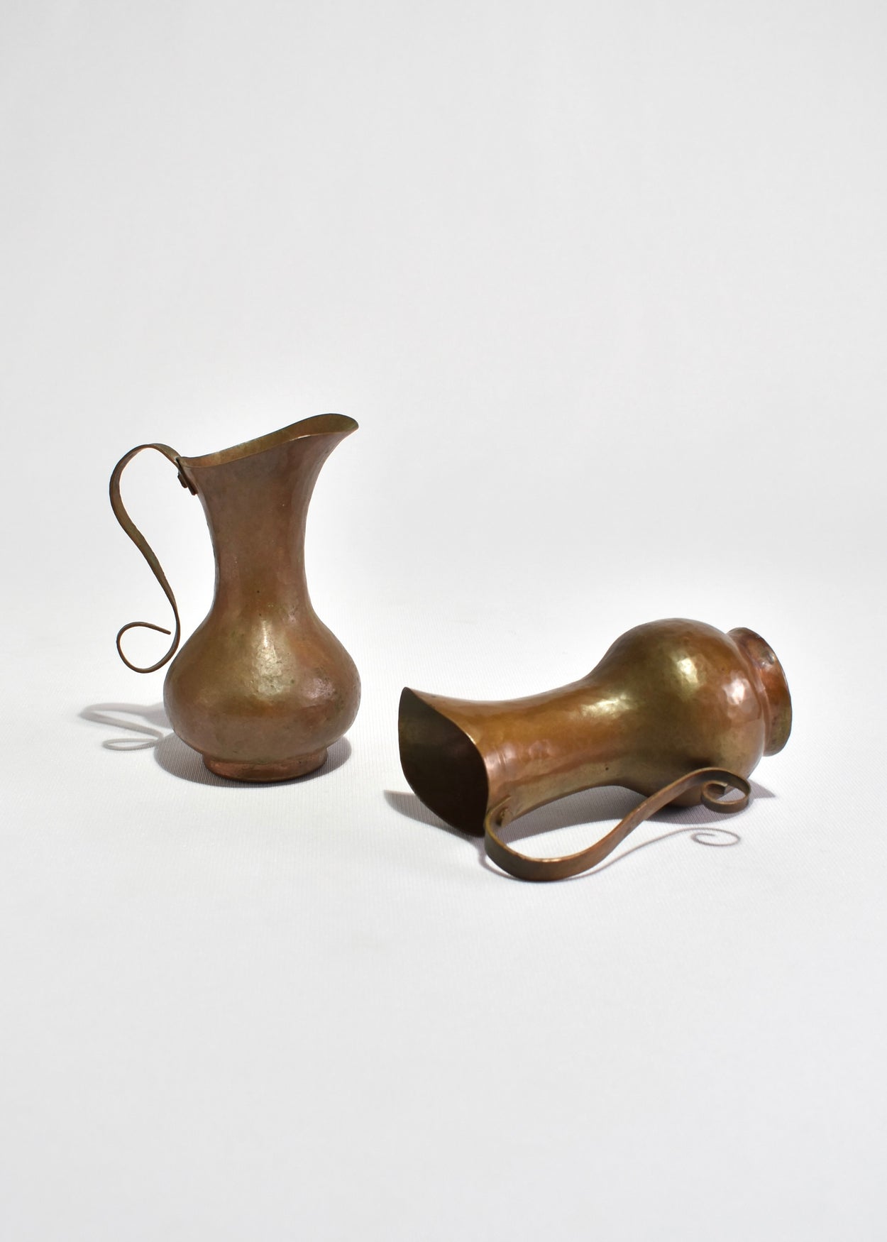 Hammered Copper Pitcher Set