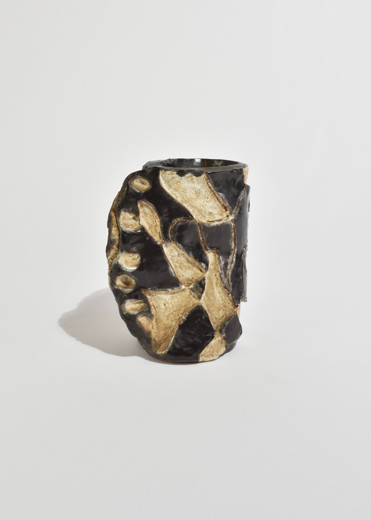 Abstract Stoneware Vessel