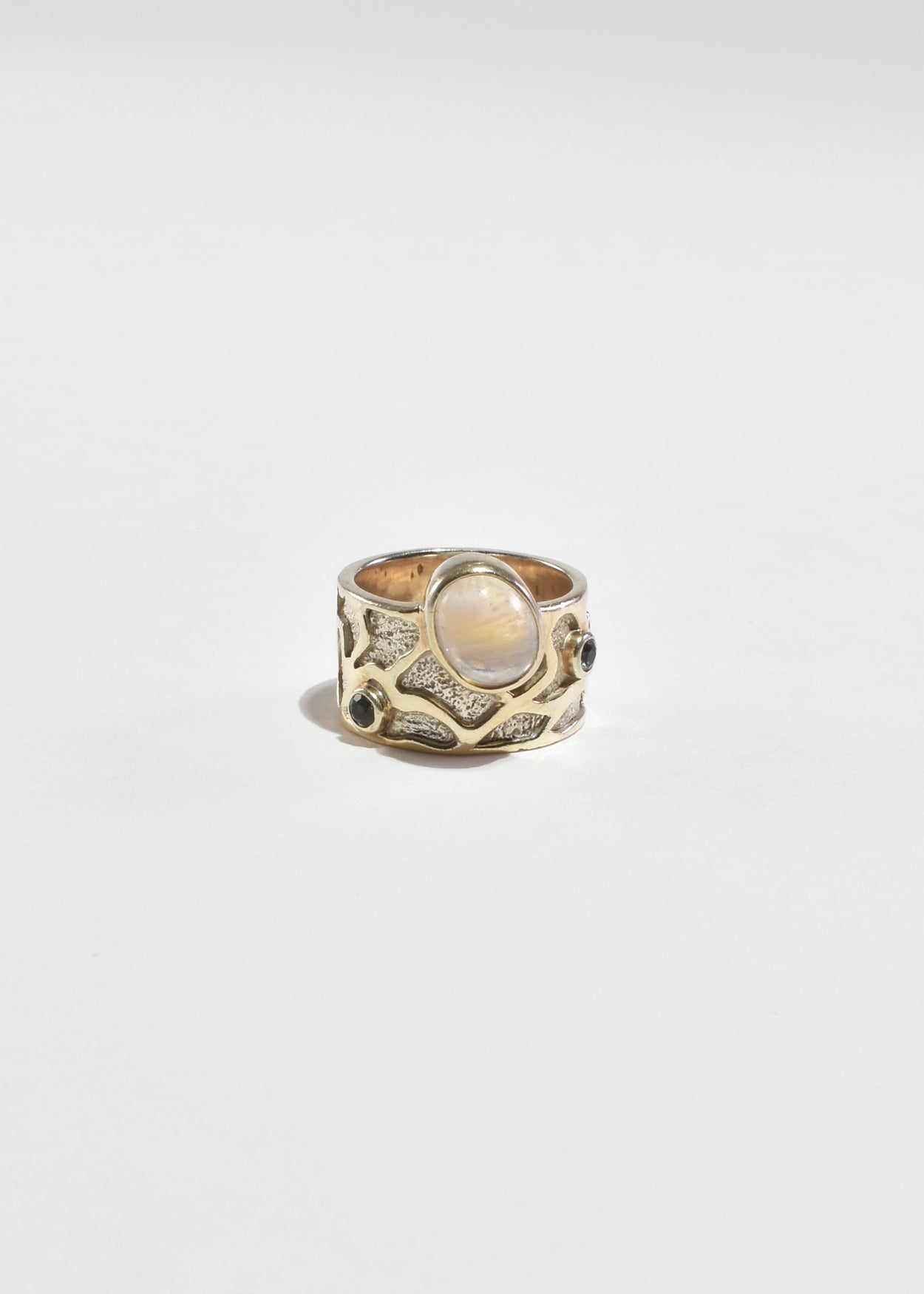 Arts & Crafts Moonstone Topaz Ring