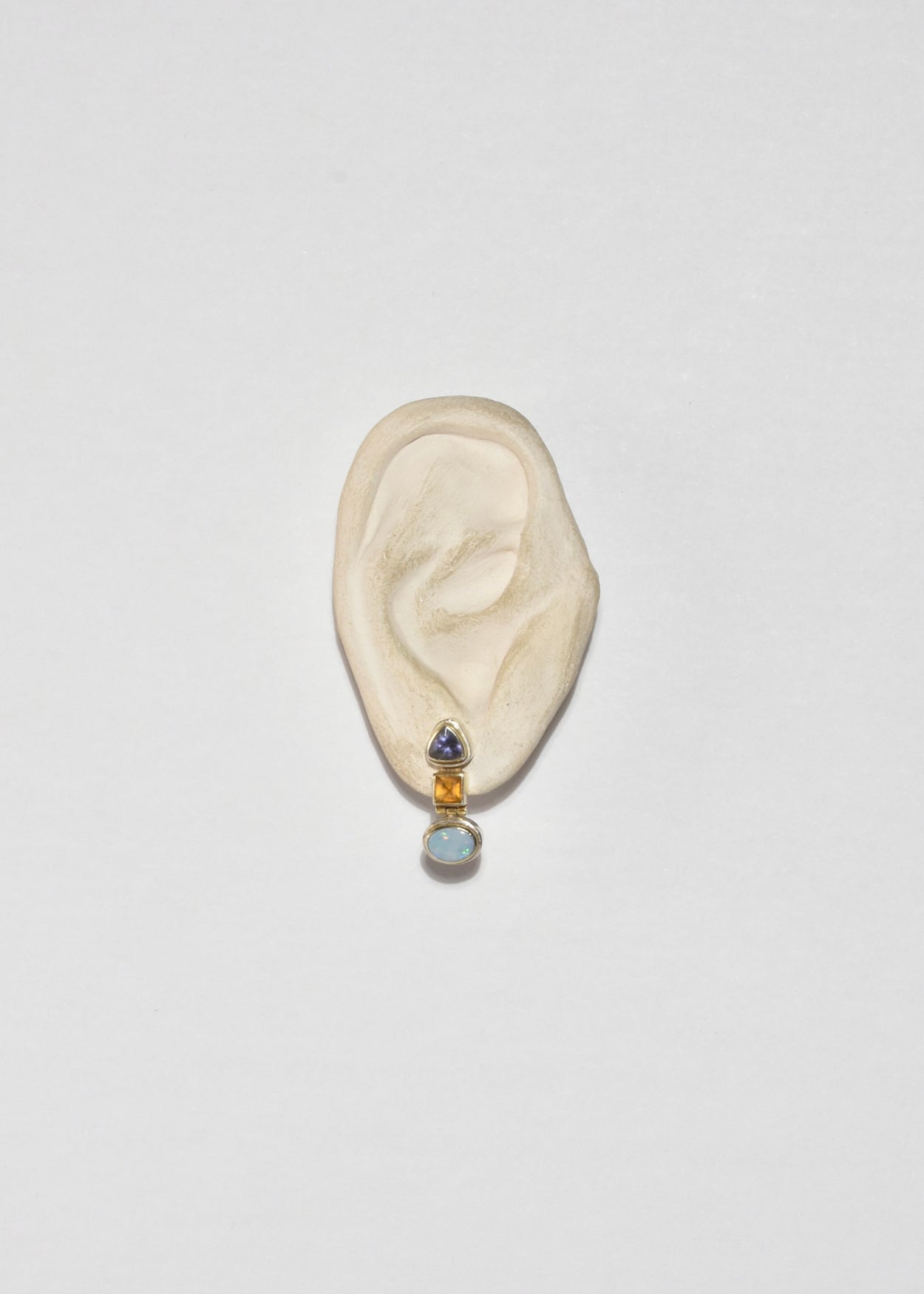 Opal Citrine Iolite Earrings