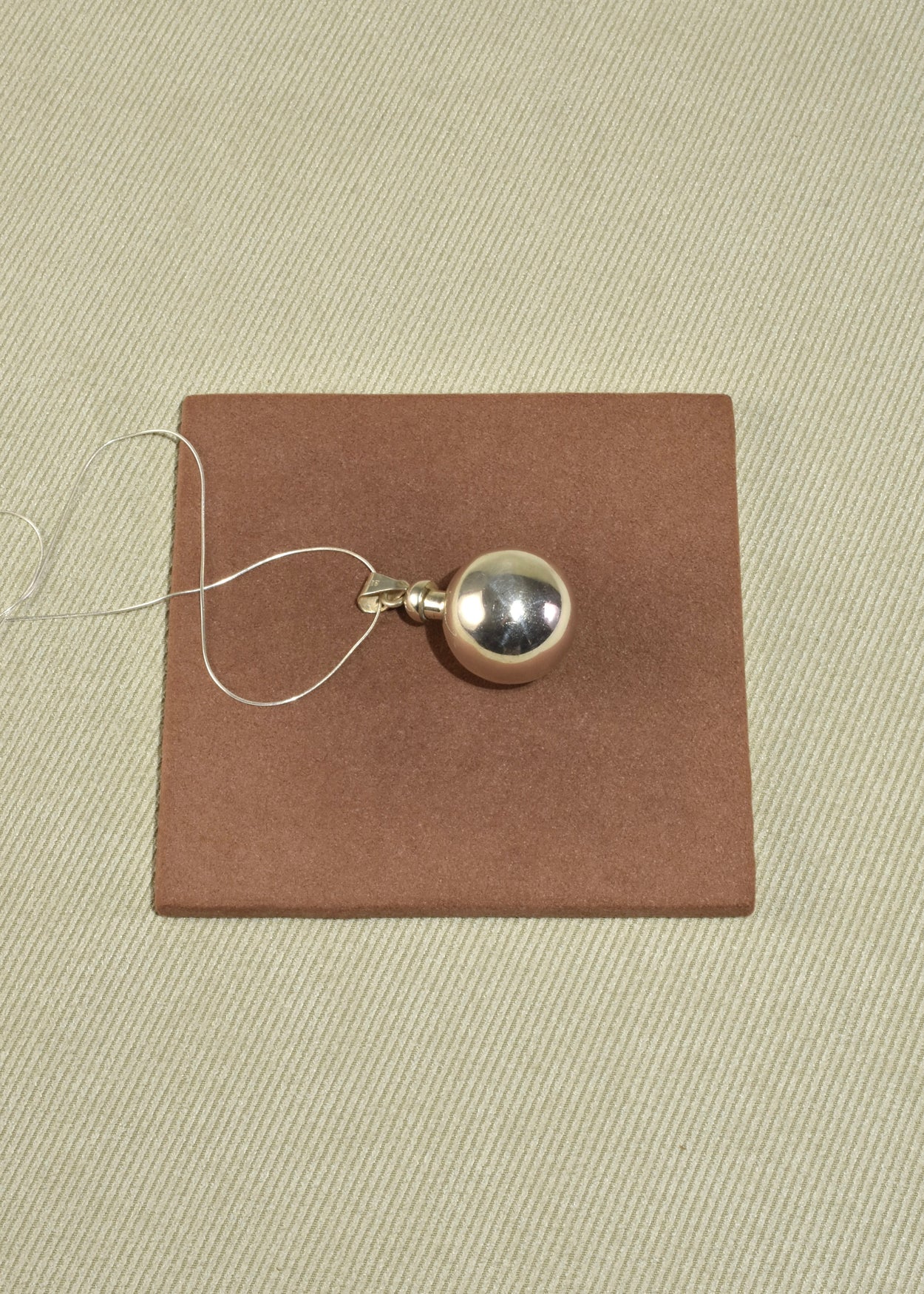Sphere Perfume Pendant Necklace