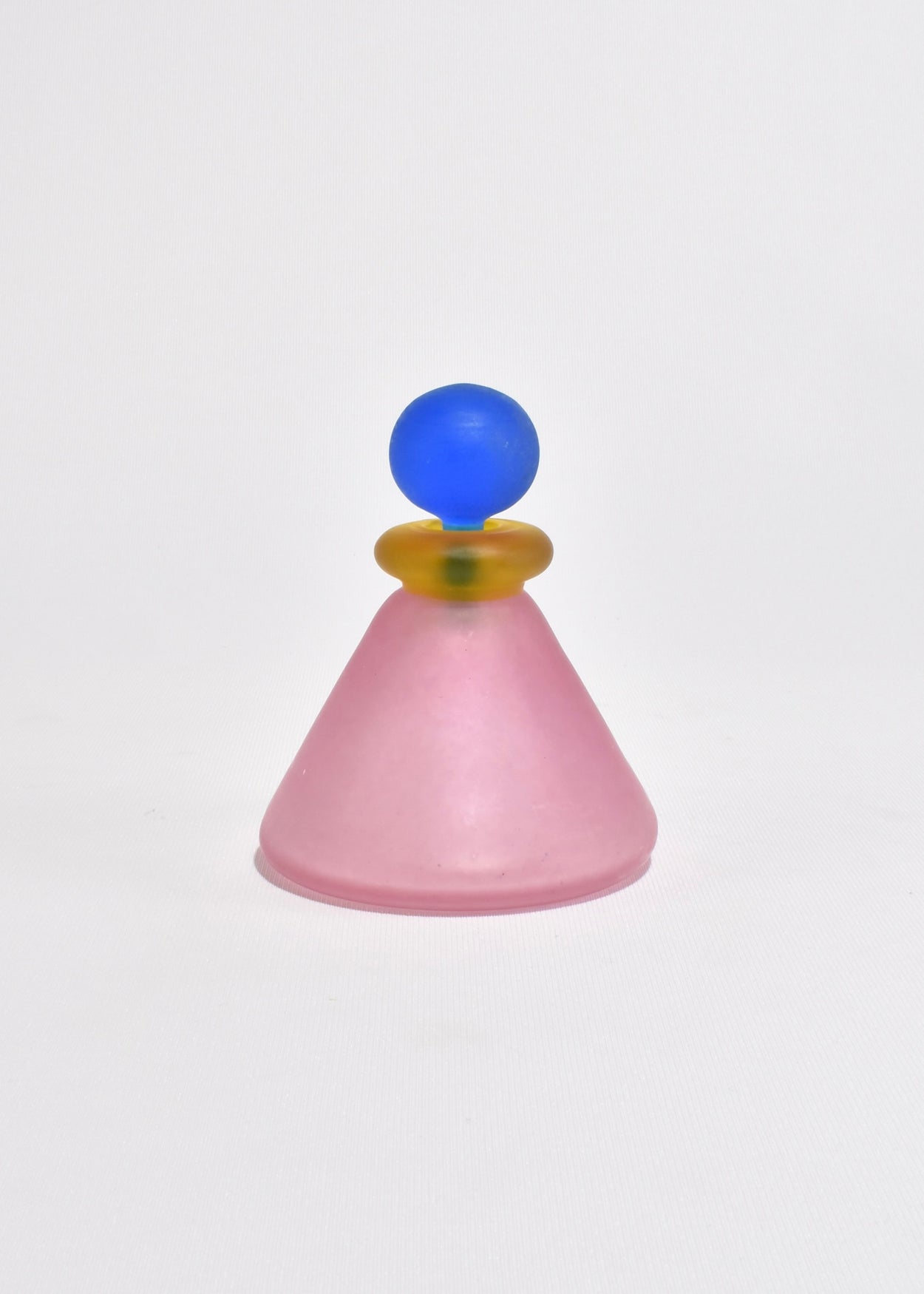 Italian Pink Glass Perfume Bottle