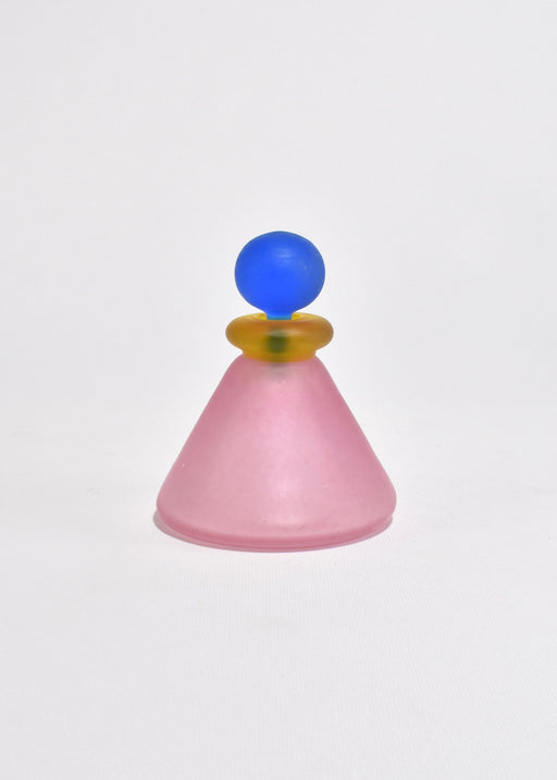 Italian Pink Glass Perfume Bottle
