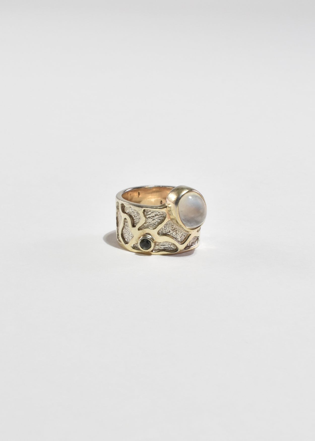Arts & Crafts Moonstone Topaz Ring